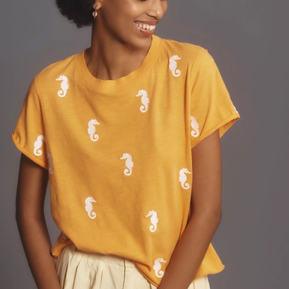 Anthropologie Tops - The Caitlin Boxy Tee by Maeve Anthro
